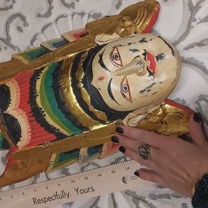 SALE Carved Wood Rama Mask